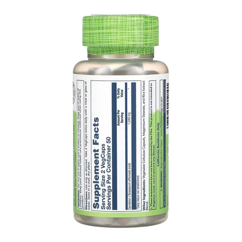 Dandelion Root 520mg - 100 vcaps Solaray