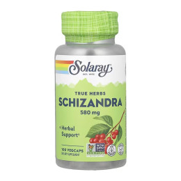 Schizandra Berry 580mg - 100 vcaps Solaray