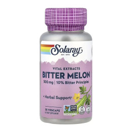 Bitter Melon Fruit Extract 10% 500mg - 30 vcaps Solaray