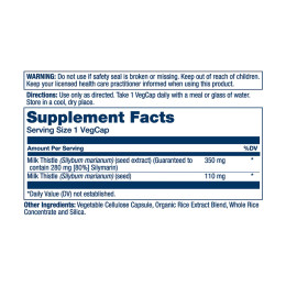 Milk Thistle Seed Extract One 350mg - 30 vcaps Solaray