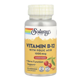 Vitamin B-12 1000mcg - 90 lozenges Solaray