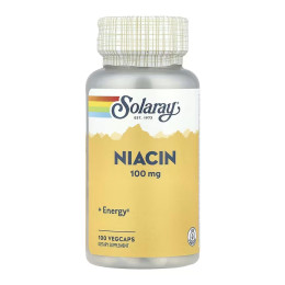 Niacin 100mg - 100 vcaps Solaray