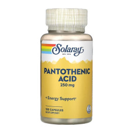 Pantothenic Acid 250mg - 100 caps Solaray