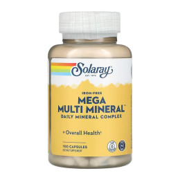 Mega Multi Mineral Iron-Free - 100 caps Solaray