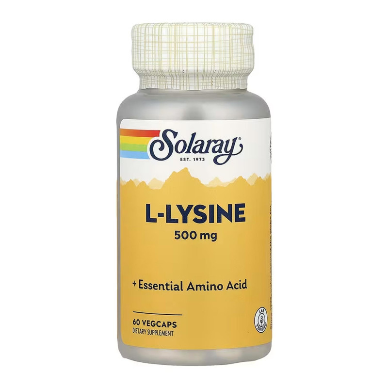 L-Lysine 500mg - 60 vcaps Solaray