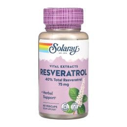 Resveratrol 75mg - 60 vcaps Solaray