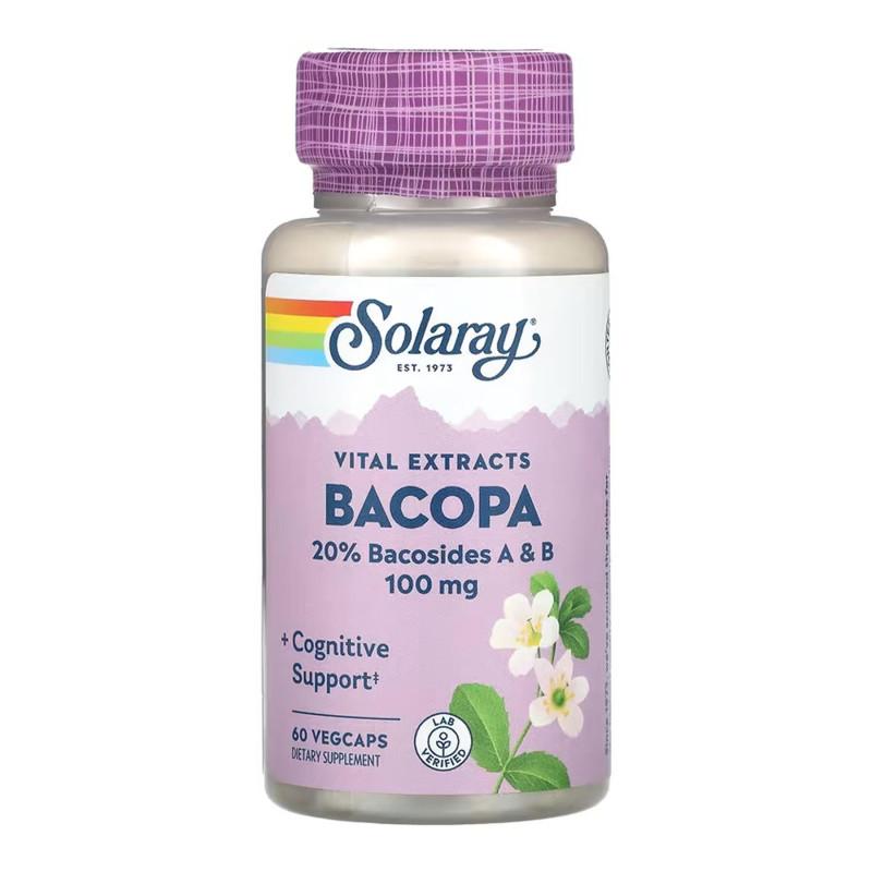 Bacopa 100mg - 60 vcaps Solaray