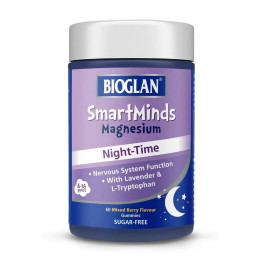 Bioglan SmartMinds Magnesium Night-Time (60 gummies, mixed berry)