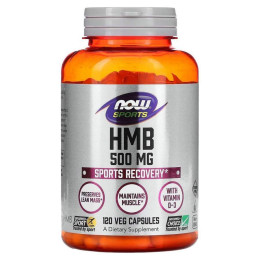 Гідроксиметилбутират ГМБ Now Foods (HMB Sports) 500 мг 120 капсул