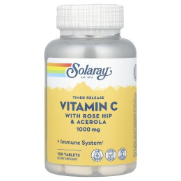 Вітамін С є двофазним вивільнення Solaray (Vitamin C) 1000 мг 100 таблеток