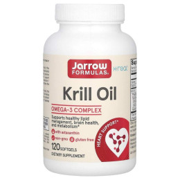Масло криля Jarrow Formulas (Krill Oil) 120 капсул