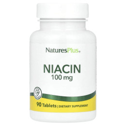 Ніацин Nature's Plus (Niacin) 100 мг 90 таблеток