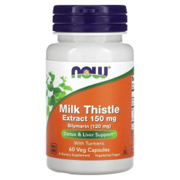 Розторопша Now Foods (Silymarin Milk Thistle) 150 мг 60 капсул