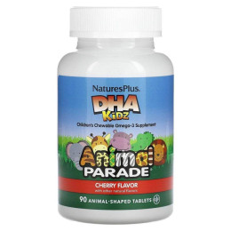 Риб'ячий жир для дітей Nature's Plus (DHA for kids, animal parade) 90 капсул зі смаком вишні