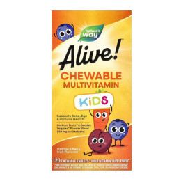 Мультивітаміни для дітей, Kids Chewable Multivitamin - 120 tabs Orange and Berry Nature's Way