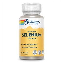 Selenium Yeast Free 100mcg - 90 vcaps Solaray