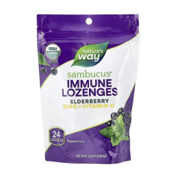 Sambucus Organic Lozenges Mint - 24 cnt Nature's Way