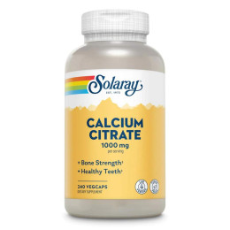 Calcium Citrate 1000mg - 240 vcaps Solaray