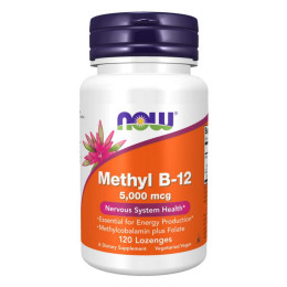 Methyl B-12 5000mcg - 120 lozenges Now Foods