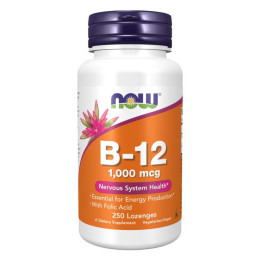 B-12 1000mcg - 250 lozenges Now Foods