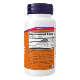 Folic Acid 800mcg - 250 tabs Now Foods