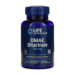 DMAE Bitartrate 150mg - 200 vcaps Life Extension