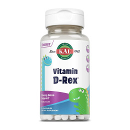 Вітамін Д3 для дітей 400 IU, Vitamin D-Rex 10mcg - 90 сhewable Bubble Gum KAL
