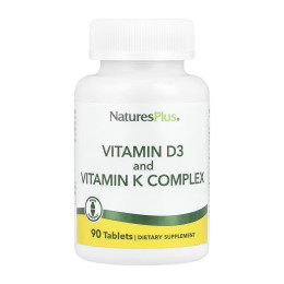 Vit D3 K2 2500 IU/120 mcg - 90 tabs Nature's Plus