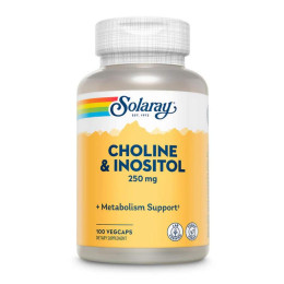 Холін Інозитол, Choline & Inositol - 100 vcaps Solaray