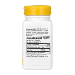 Вітамін С, Vitamin C Rose Hips - 100 caps Nature's Way