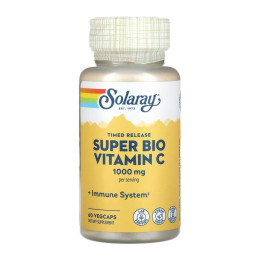 Вітамін С, Super Bio Vitamin C 1000mg - 60 vcaps Solaray