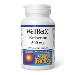 WellBetX Berberine 500mg - 60 vcaps Natural Factors