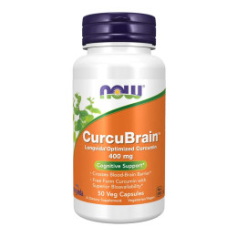 CurcuBrain™ 400mg - 50 vcaps Now Foods