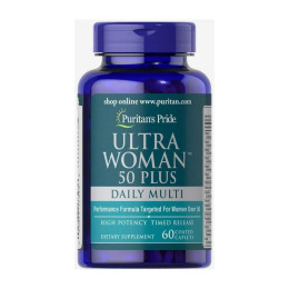 Ultra Woman™ 50 Plus Multi-Vitamin with Zinc - 60 caps Puritans Pride
