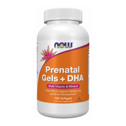 Prenatal Gels + DHA - 90 softgels Now Foods