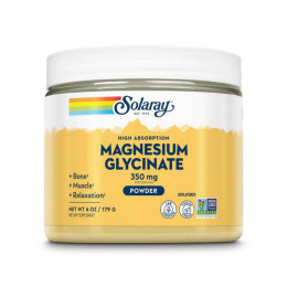 Magnesium Glycinate Powder - 179g Unflavored Solaray