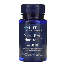 Quick Brain Nootropic - 30 vcaps Life Extension