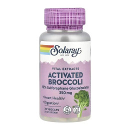 Activated Broccoli Seed Extracts 350mg - 30 vcaps Solaray