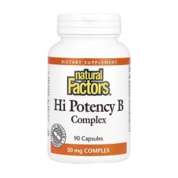 Hi Potency B Complex 50mg - 90 caps Natural Factors