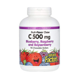 Vitamin C 500mg - 90 tabs Mixed Berry Natural Factors
