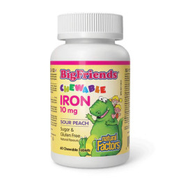 BigFriends Chewable Iron 10 mg - 60 tabs Natural Factors