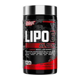 Жироспалювач, Lipo-6 Black Maximum Potency - 120 caps Nutrex