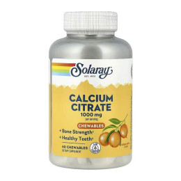 Calcium Citrate 1000mg - 60 chewables Solaray