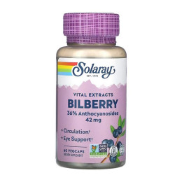 Bilberry Berry Extract 42mg - 60 vcaps Solaray