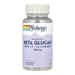 High Potency Beta Glucan 200mg - 30 vcaps Solaray