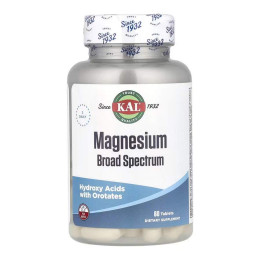 Magnesium Broad Spectrum - 60 tabs KAL
