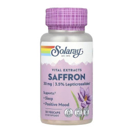 Vital Extracts Saffron - 30 vcaps Solaray