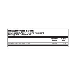 Magnesium Citrate 600mg - 225g KAL
