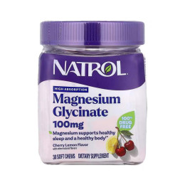 Magnesium Glycinate 100mg - 30 soft chews NATROL