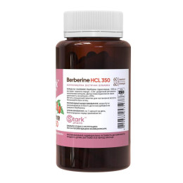 Berberine HCL 350mg - 60 caps Stark Pharm